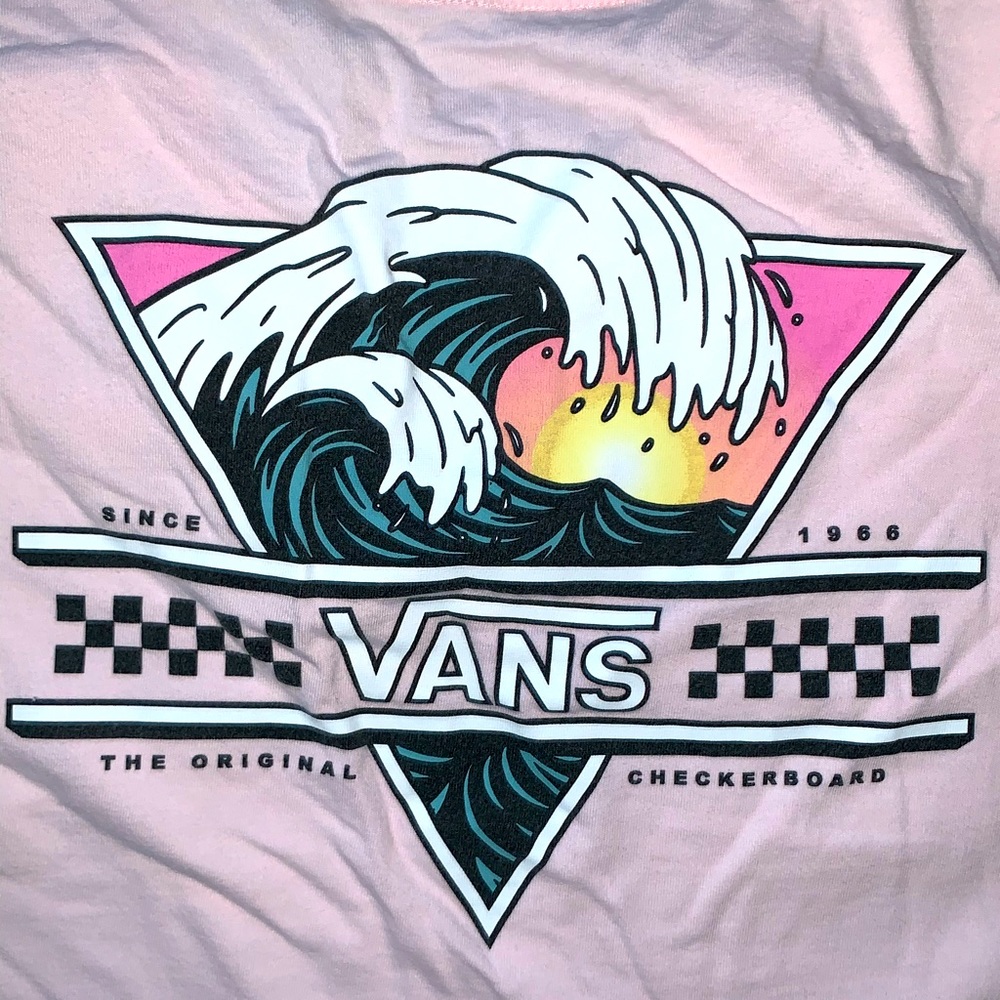 Vans Graphic T-Shirt | Pink | Short Sleeve | XXL